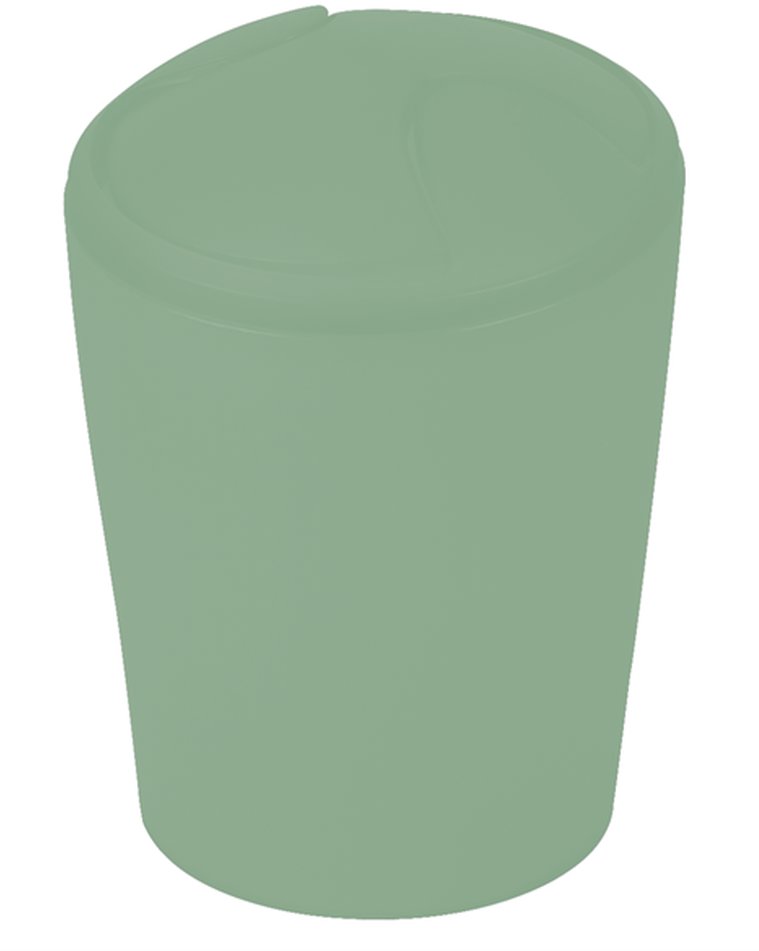 Spirella výklopný odpadkový kôš Move, bazalkovo zelený, plast, 2 l