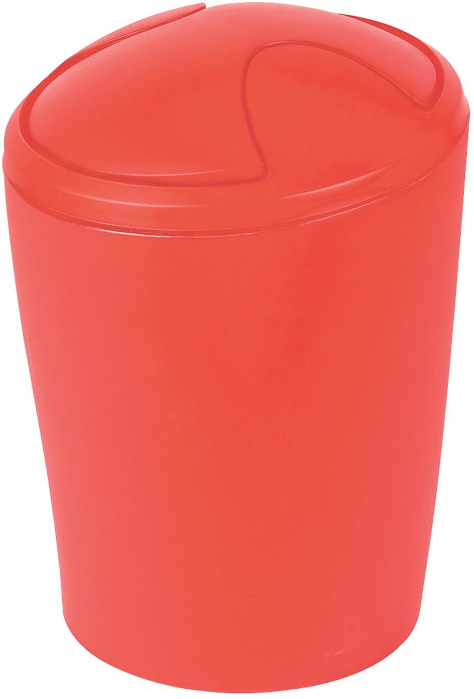 Spirella výklopný odpadkový kôš Move, červený, plast, 5 l