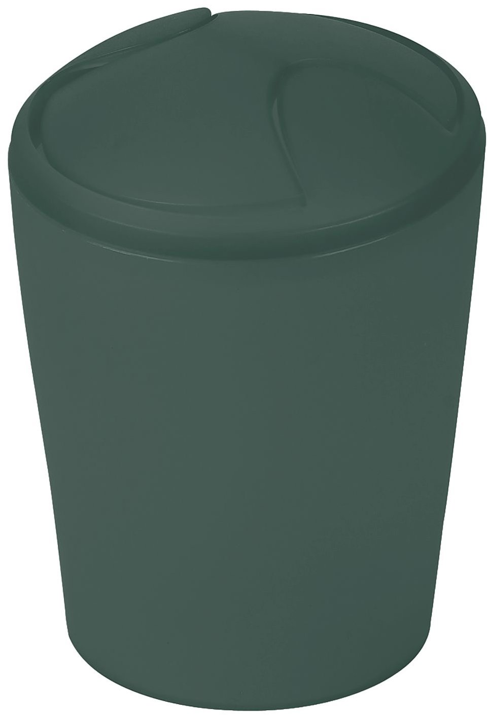Spirella výklopný odpadkový kôš Move, tmavozelený, plast, 2 l