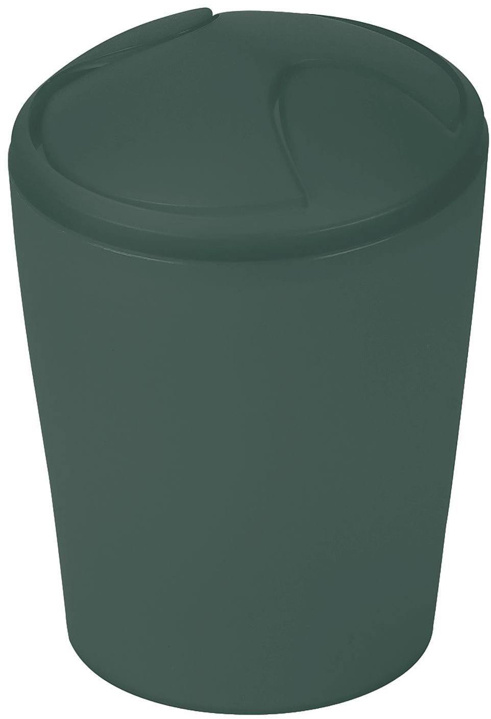 Spirella výklopný odpadkový kôš Move, tmavozelený, plast, 5 l