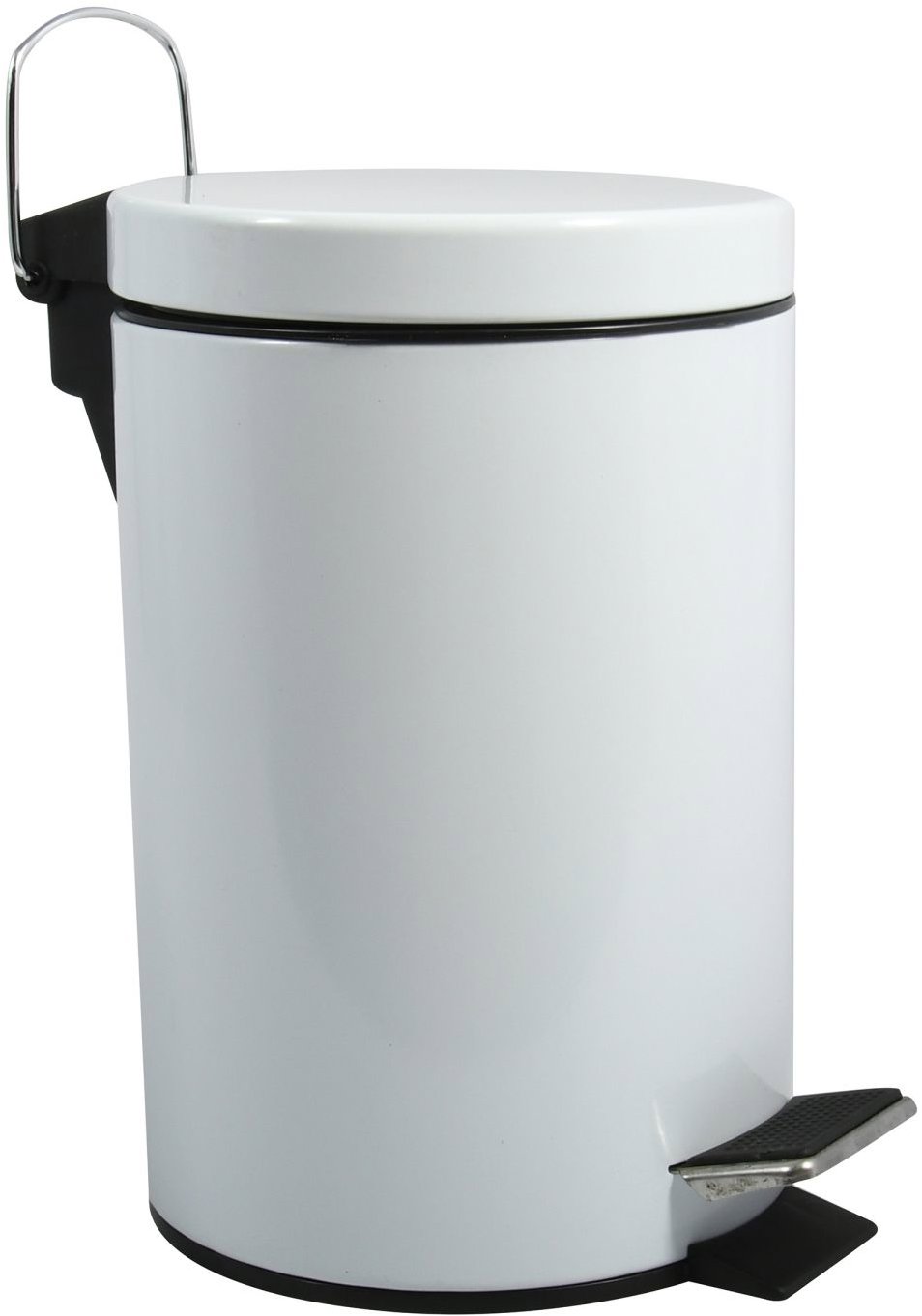 MSV pedálový odpadkový kôš Unis, biely, oceľ, 3 l