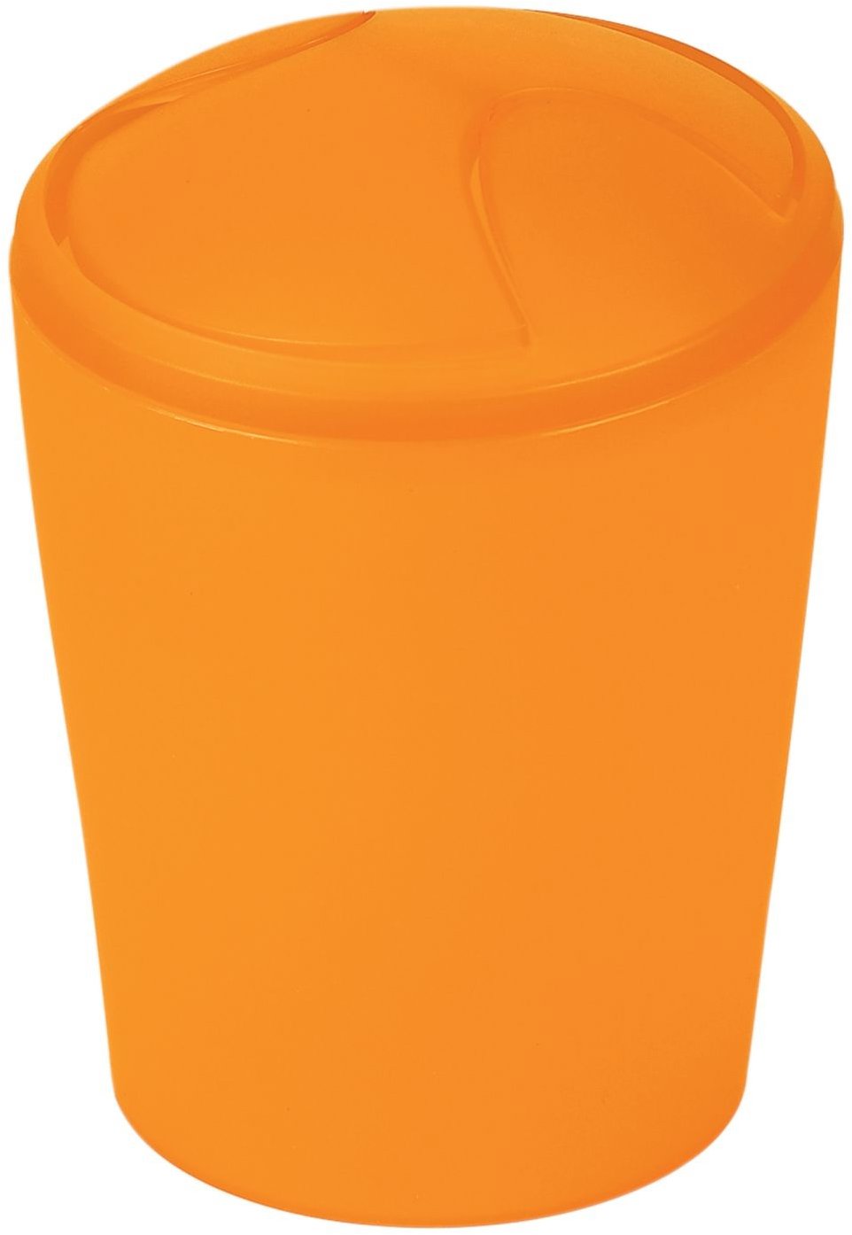 Spirella výklopný odpadkový kôš Move, oranžový, plast, 2 l