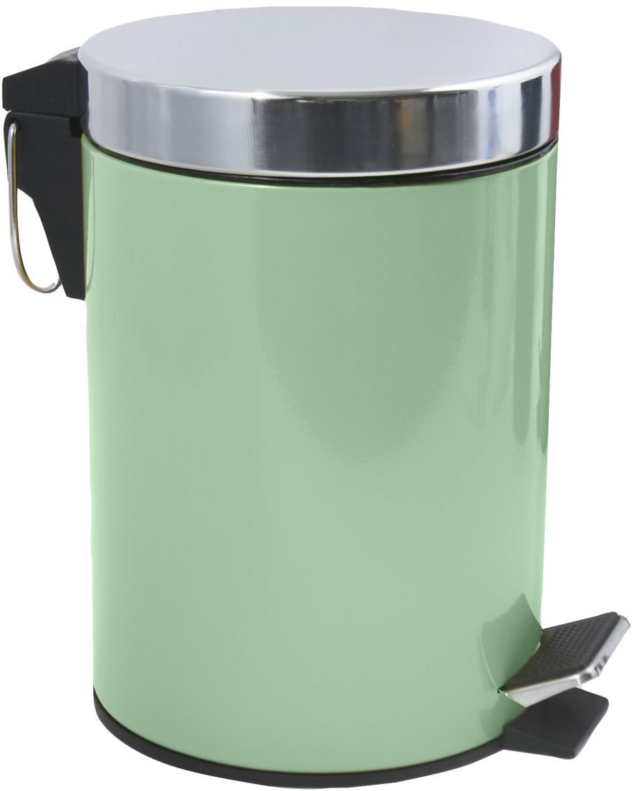 MSV pedálový odpadkový kôš Unis, bazalkovo zelený, nehrdzavejúca oceľ, 3 l