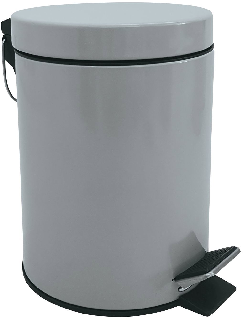 MSV pedálový odpadkový kôš Unis, svetlosivý, oceľ, 3 l