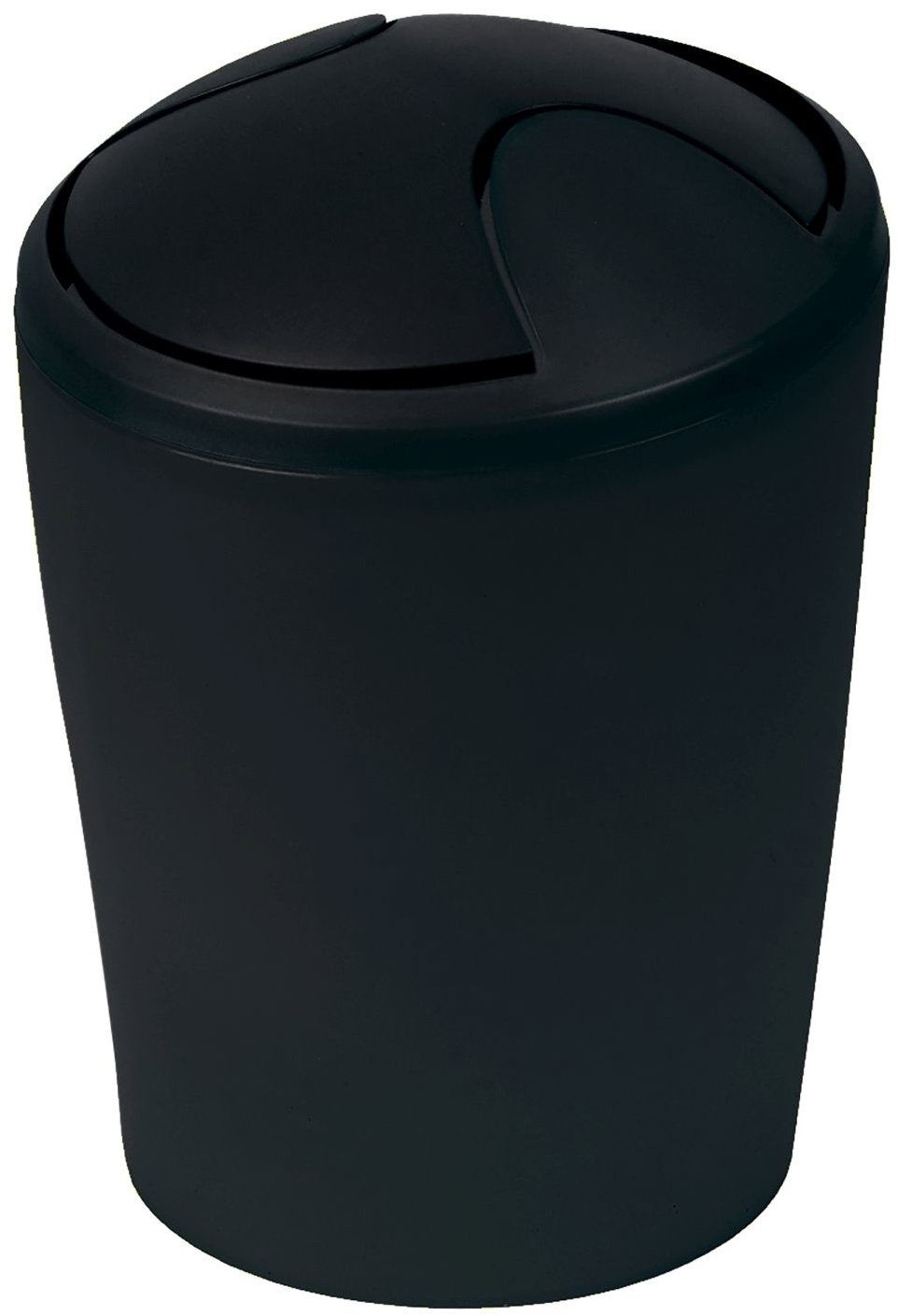 Spirella výklopný odpadkový kôš Move, čierny, plast, 2 l