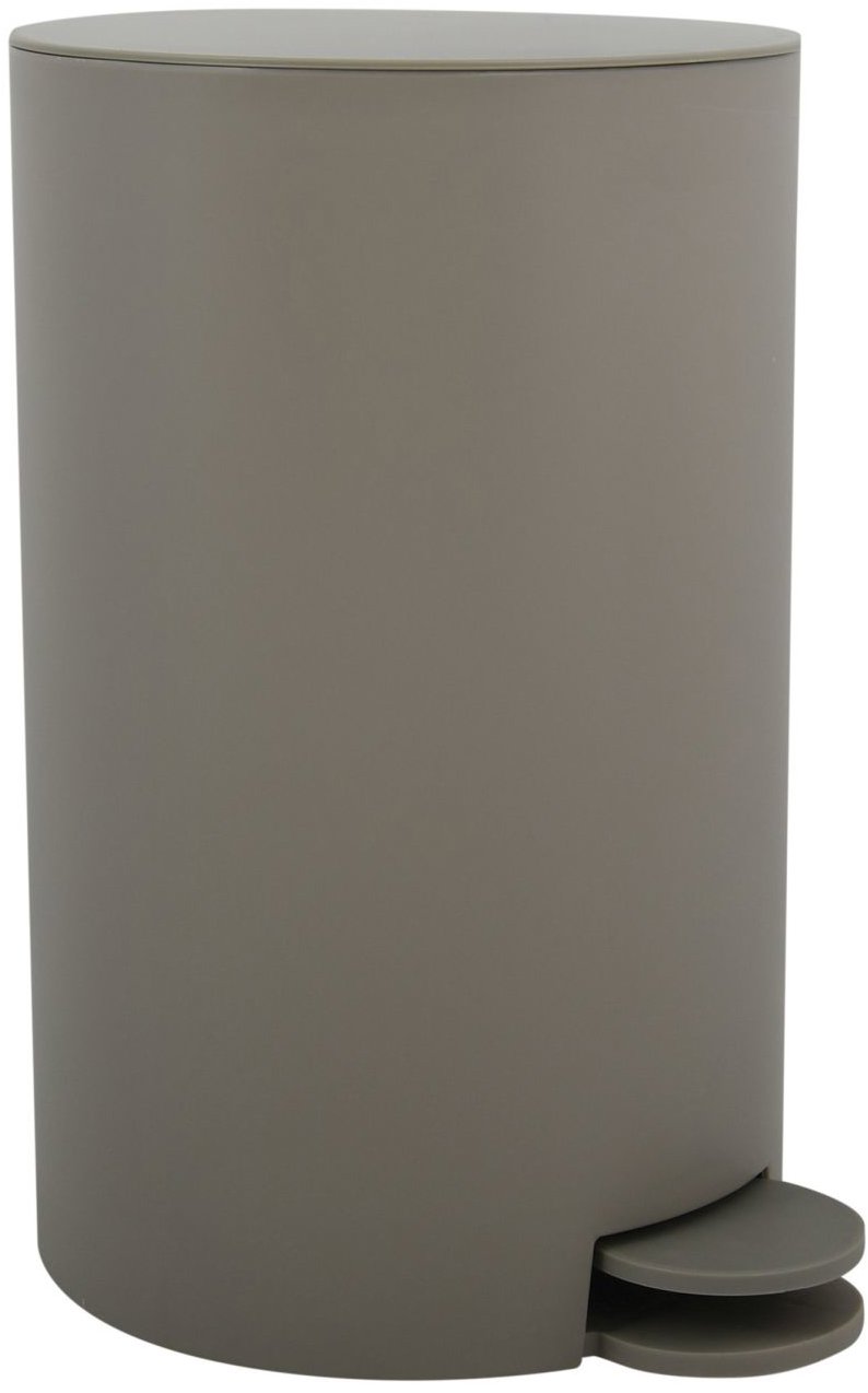MSV pedálový odpadkový kôš Osaki, matný sivohnedý, plast, 3 l