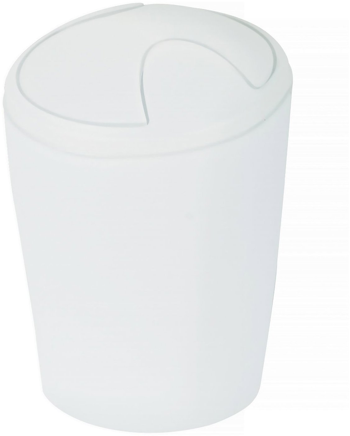 Spirella výklopný odpadkový kôš Move, biely, plast, 2 l
