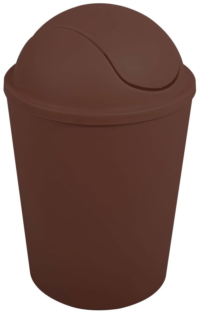 MSV výklopný kôš Ako, hnedý, plast, 5,5 l