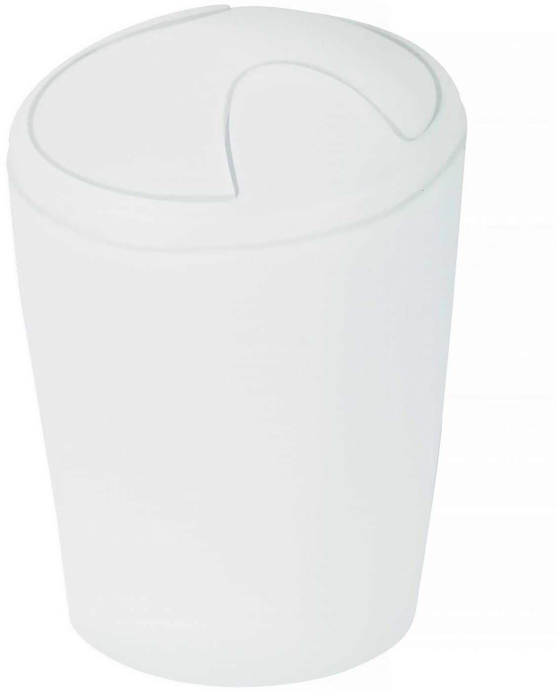 Spirella výklopný odpadkový kôš Move, biely, plast, 5 l