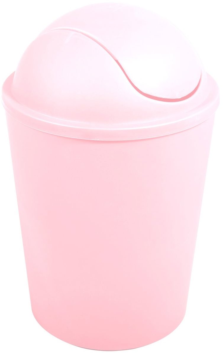 MSV výklopný kôš Ako, pastelovo ružový, plast, 5,5 l