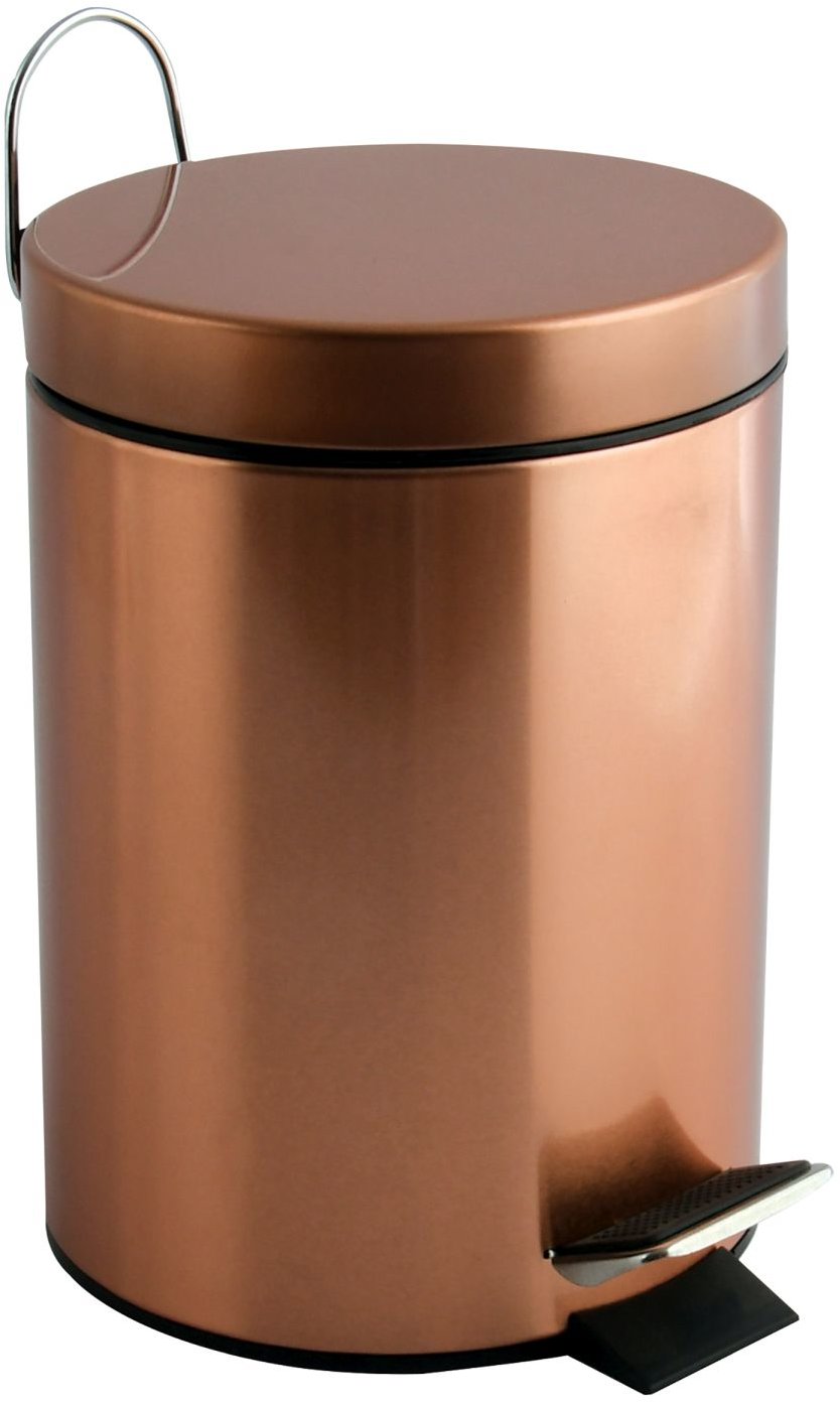 MSV pedálový odpadkový kôš medený, oceľ, 3 l