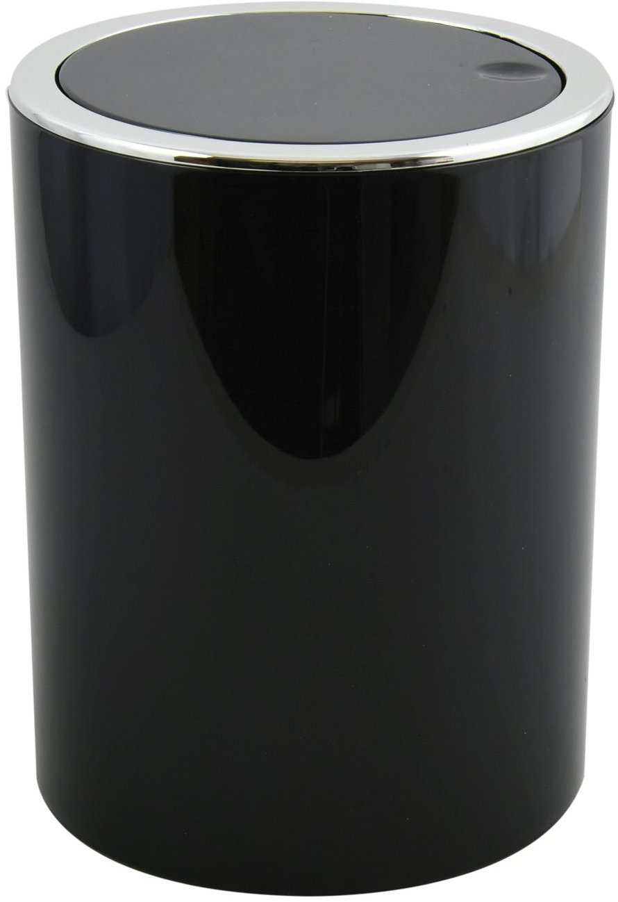 MSV výklopný odpadkový kôš Kamaka, čierny, plast, 6 l