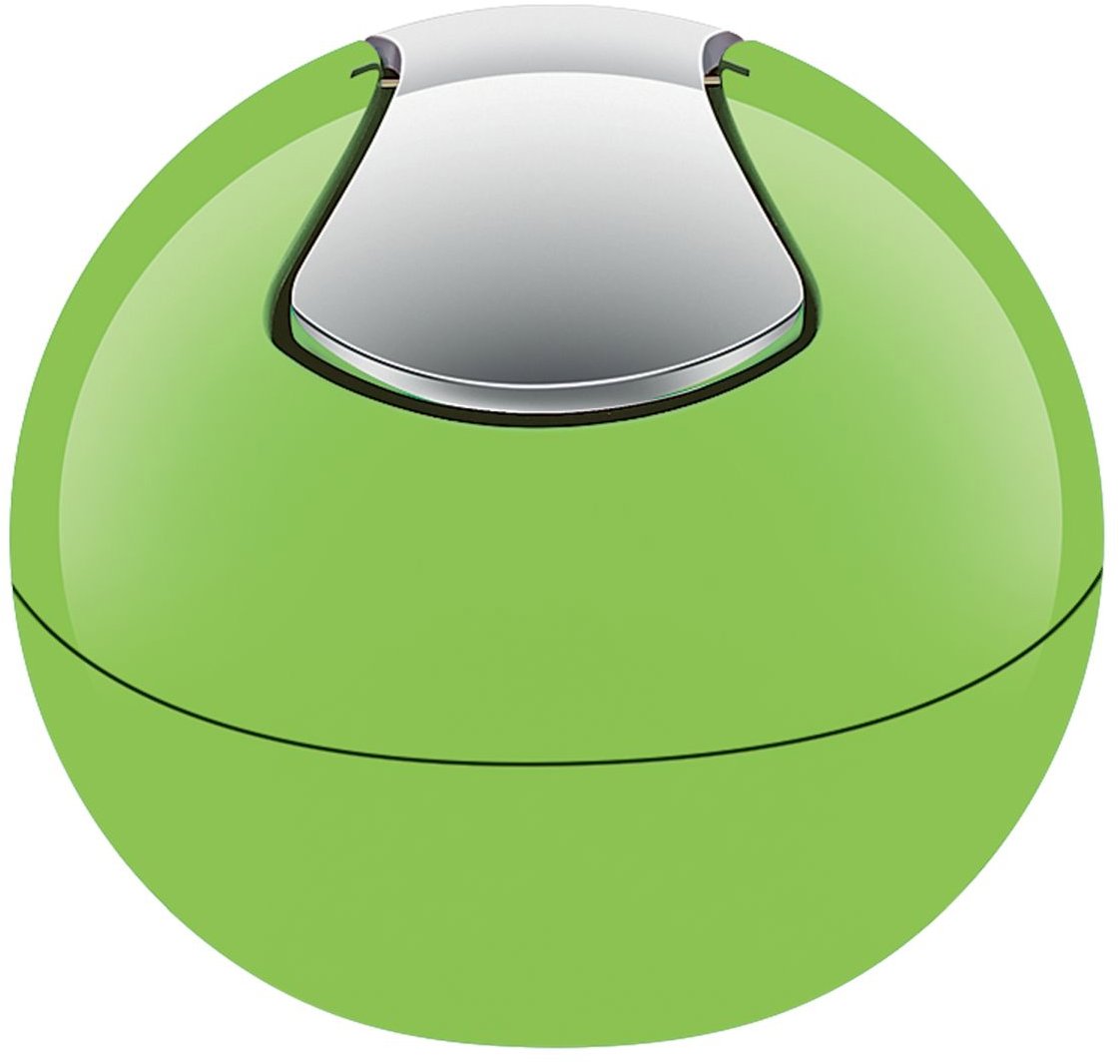 Spirella mini výklopný odpadkový kôš Bowl, zelený, plast, 1 l