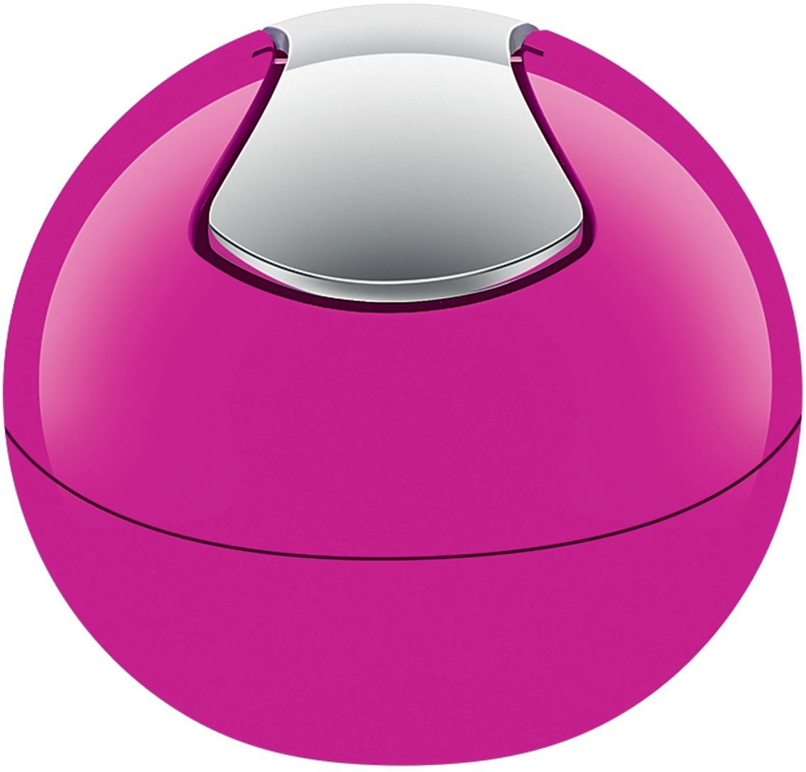 Spirella mini výklopný odpadkový kôš Bowl, ružový, plast, 1 l