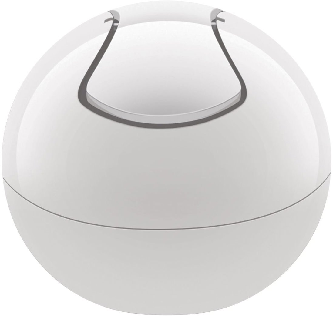 Spirella mini výklopný odpadkový kôš Bowl, komplet biely, plast, 1 l