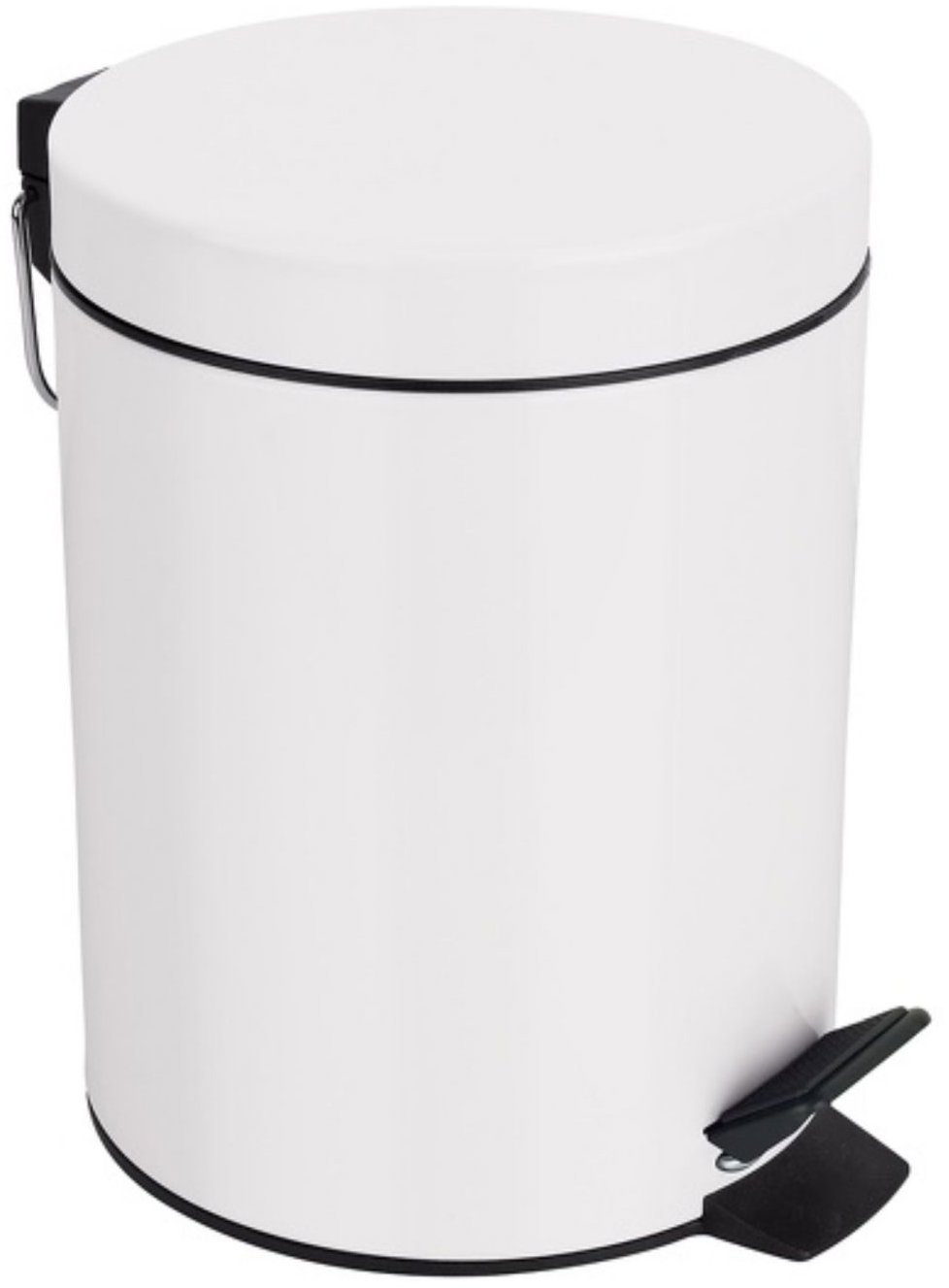 Spirella pedálový odpadkový kôš Sydney, biely, oceľ, 5 l