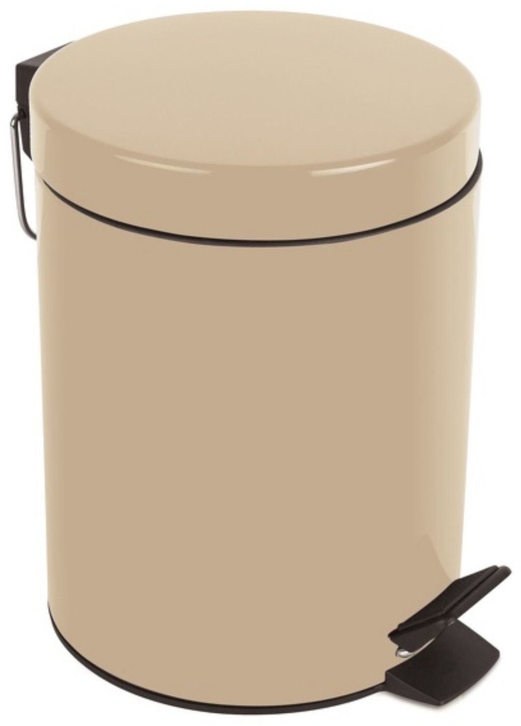 Spirella pedálový odpadkový kôš Sydney, pieskovo béžový, oceľ, 3 l