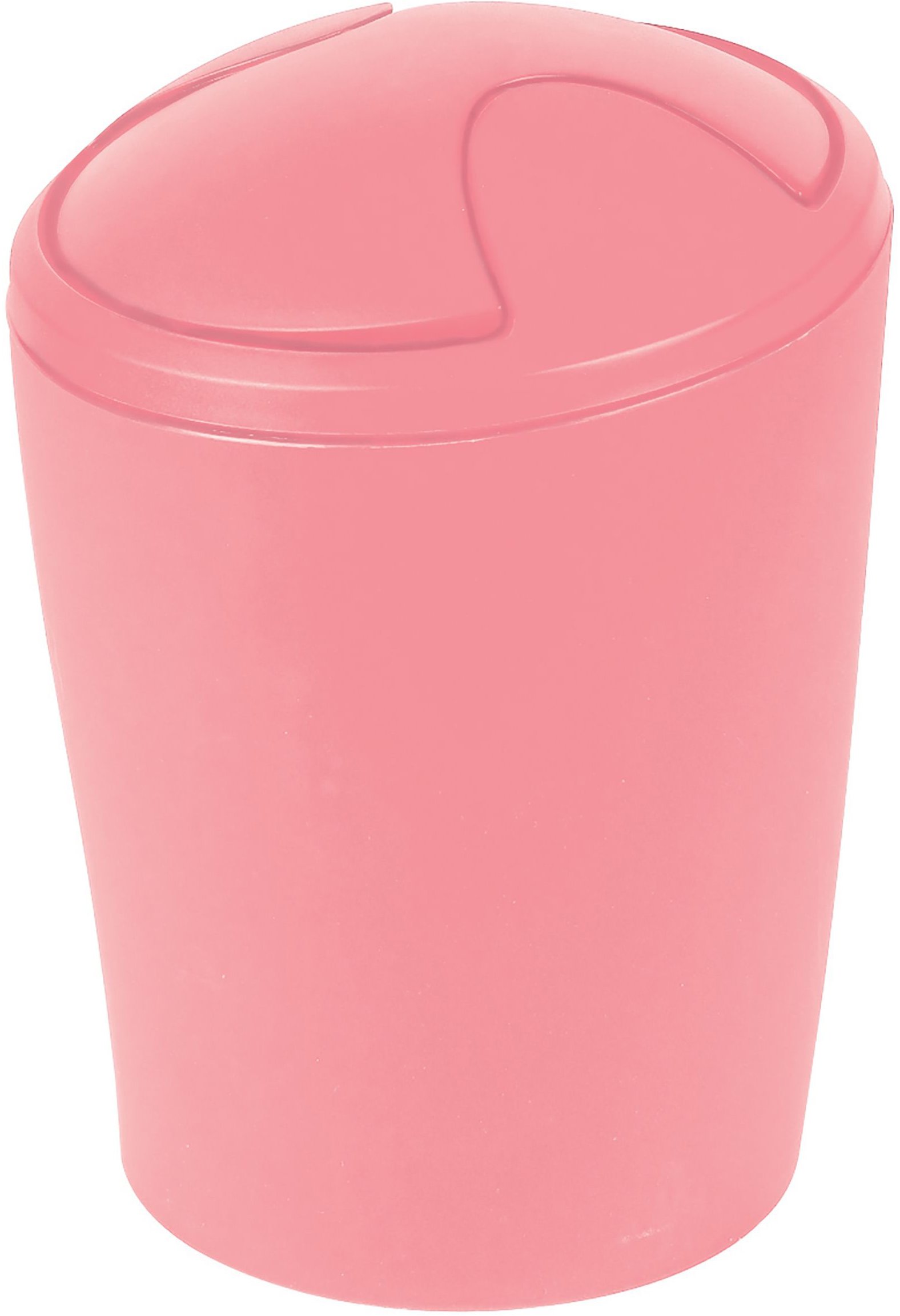 Spirella výklopný odpadkový kôš Move, ružový, plast, 5 l