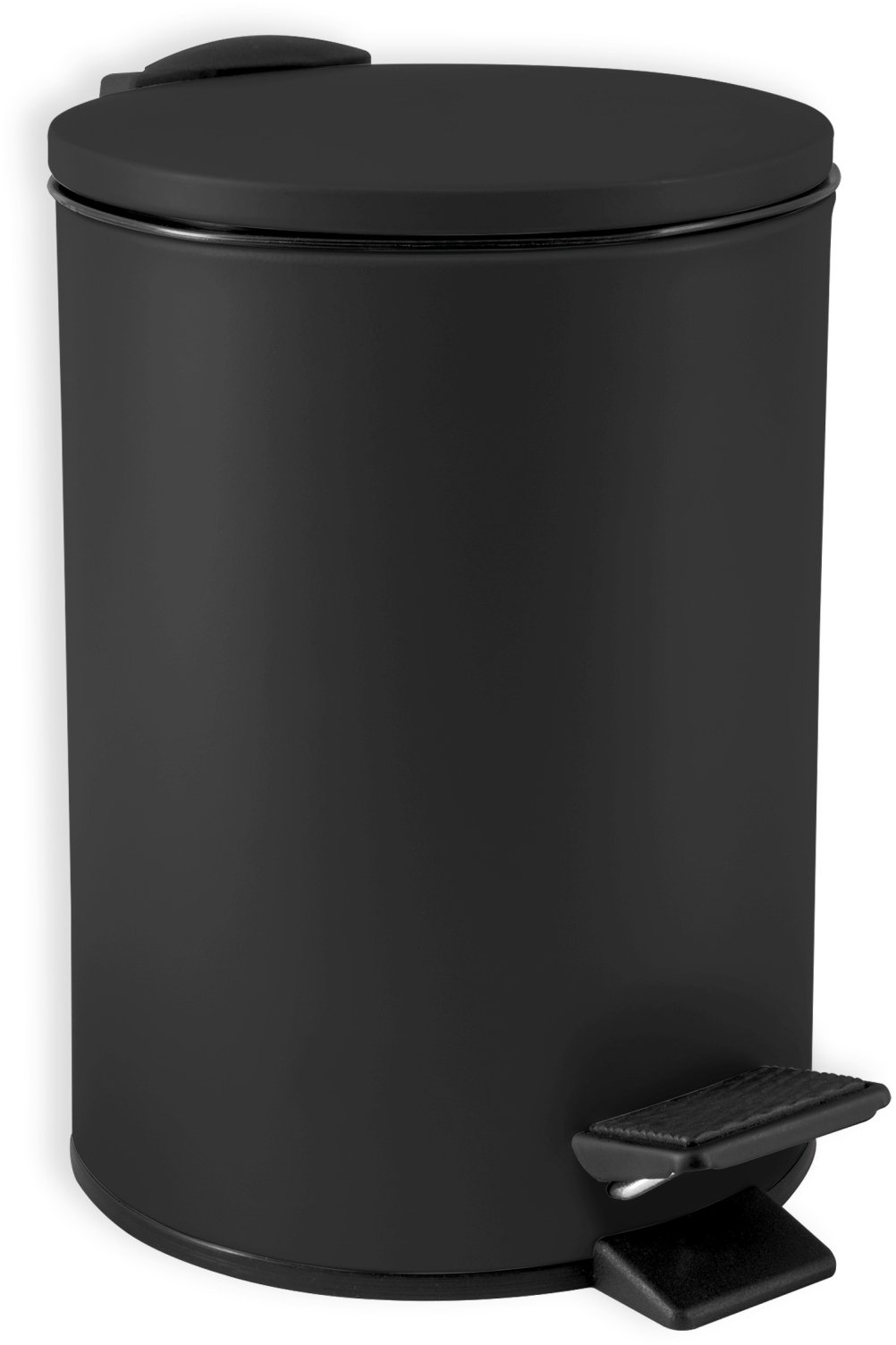 Spirella pedálový odpadkový kôš Adelar, matný čierny, oceľ, 3 l