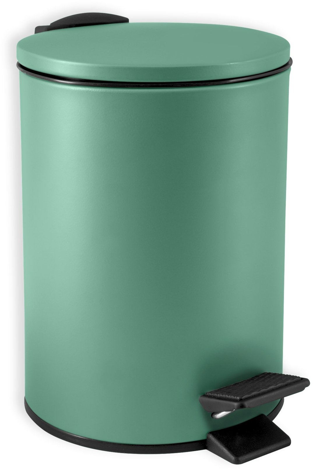 Spirella pedálový odpadkový kôš Adelar, matný zelený, oceľ, 3 l