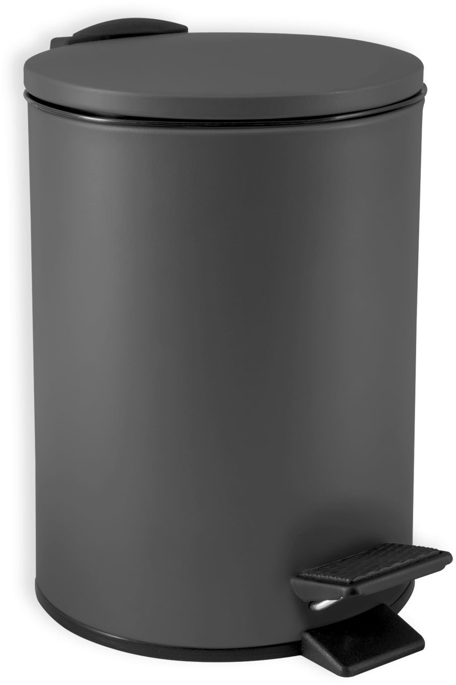 Spirella pedálový odpadkový kôš Adelar, matný sivý, oceľ, 3 l