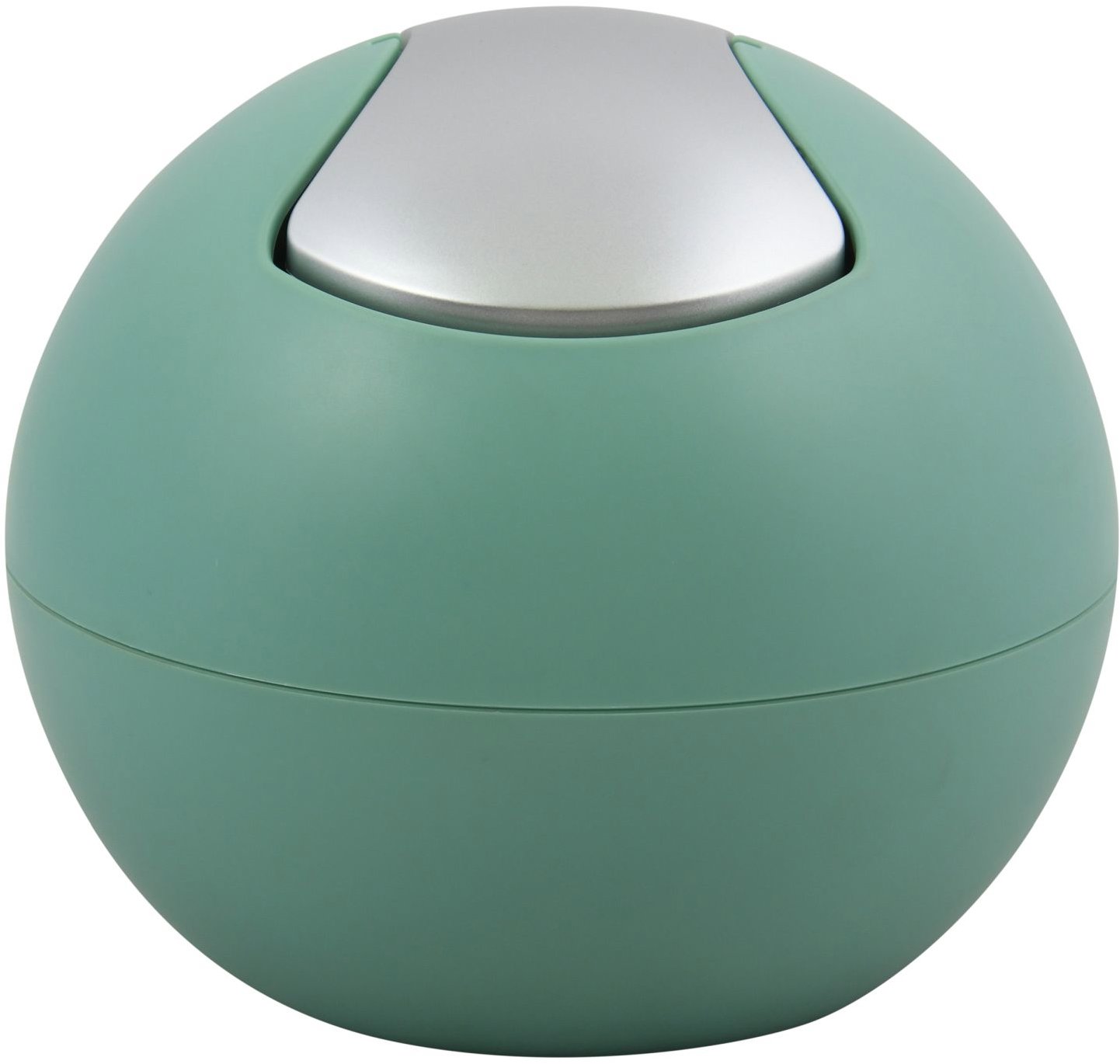 Spirella mini výklopný odpadkový kôš Bowl Matt, matný zelený, plast, 1 l