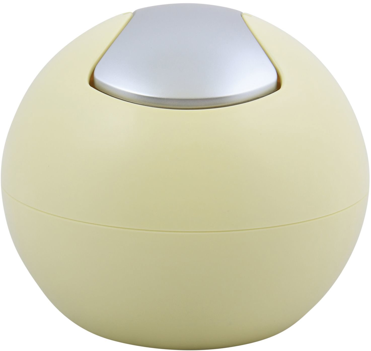 Spirella mini výklopný odpadkový kôš Bowl Matt, matný žltý, plast, 1 l