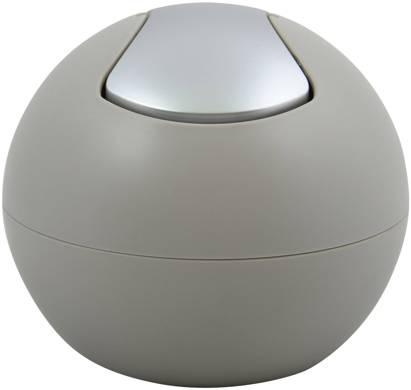 Spirella mini výklopný odpadkový kôš Bowl Matt, matný sivo-hnedý, plast, 1 l