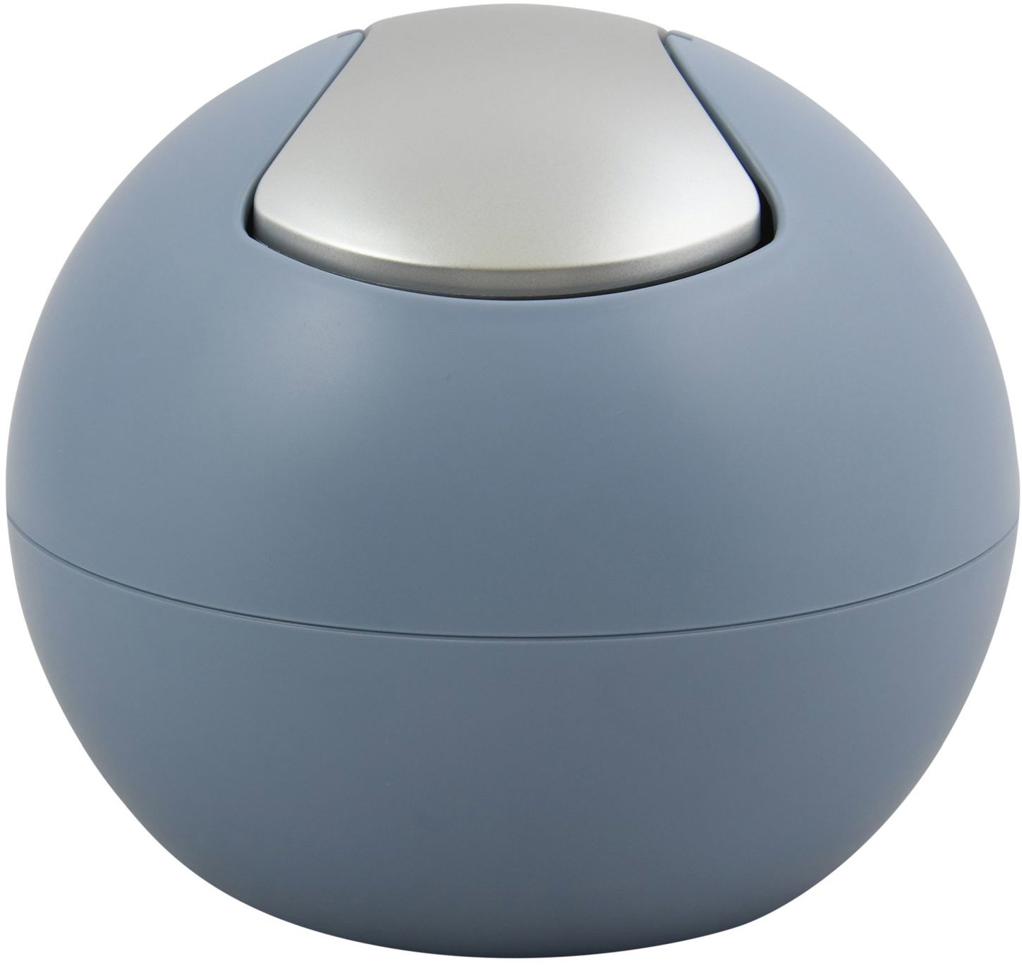 Spirella mini výklopný odpadkový kôš Bowl Matt, hmlový modrý, plast, 1 l