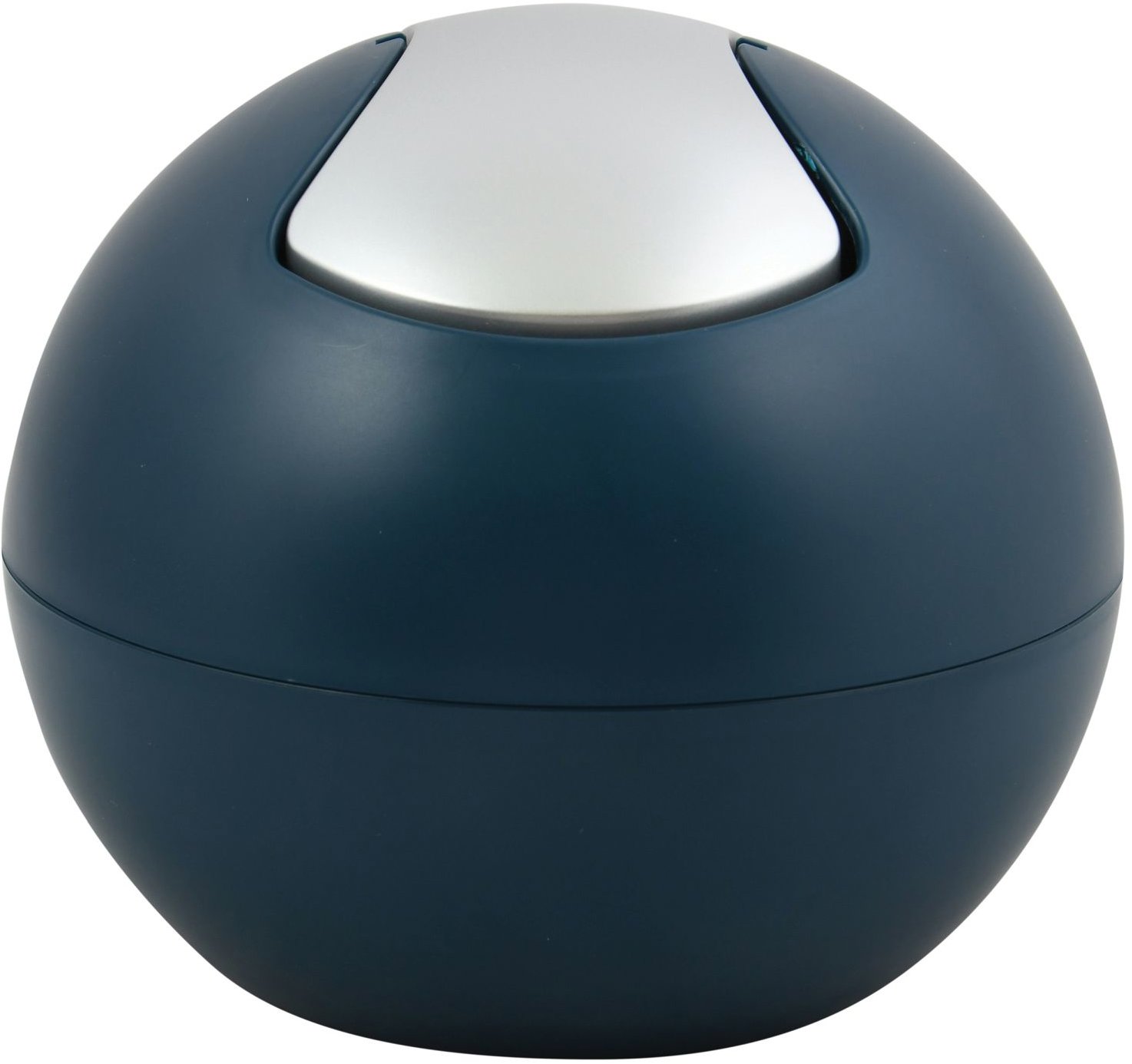 Spirella mini výklopný odpadkový kôš Bowl Matt, matný petrolejový, plast, 1 l