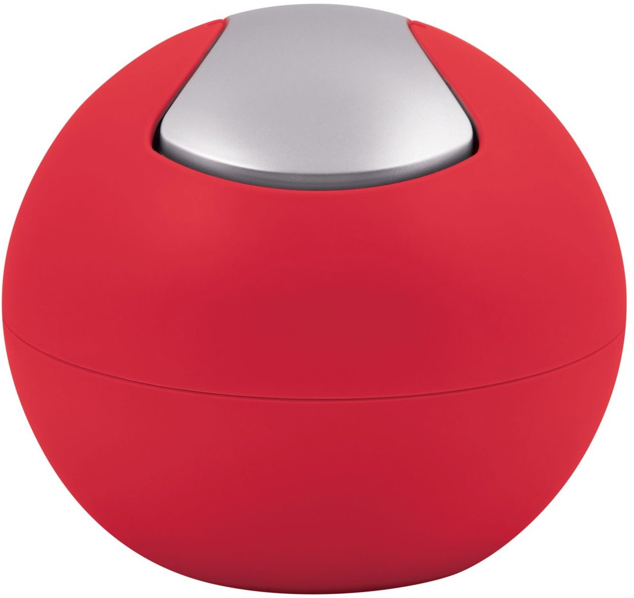 Spirella mini výklopný odpadkový kôš Bowl Matt, matný červený, plast, 1 l