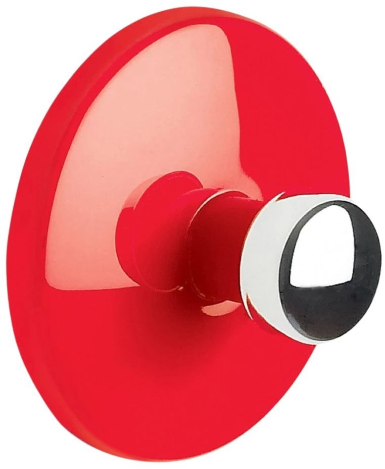 Spirella samolepiaci háčik BOWL, červený, ABS, priemer 50 mm