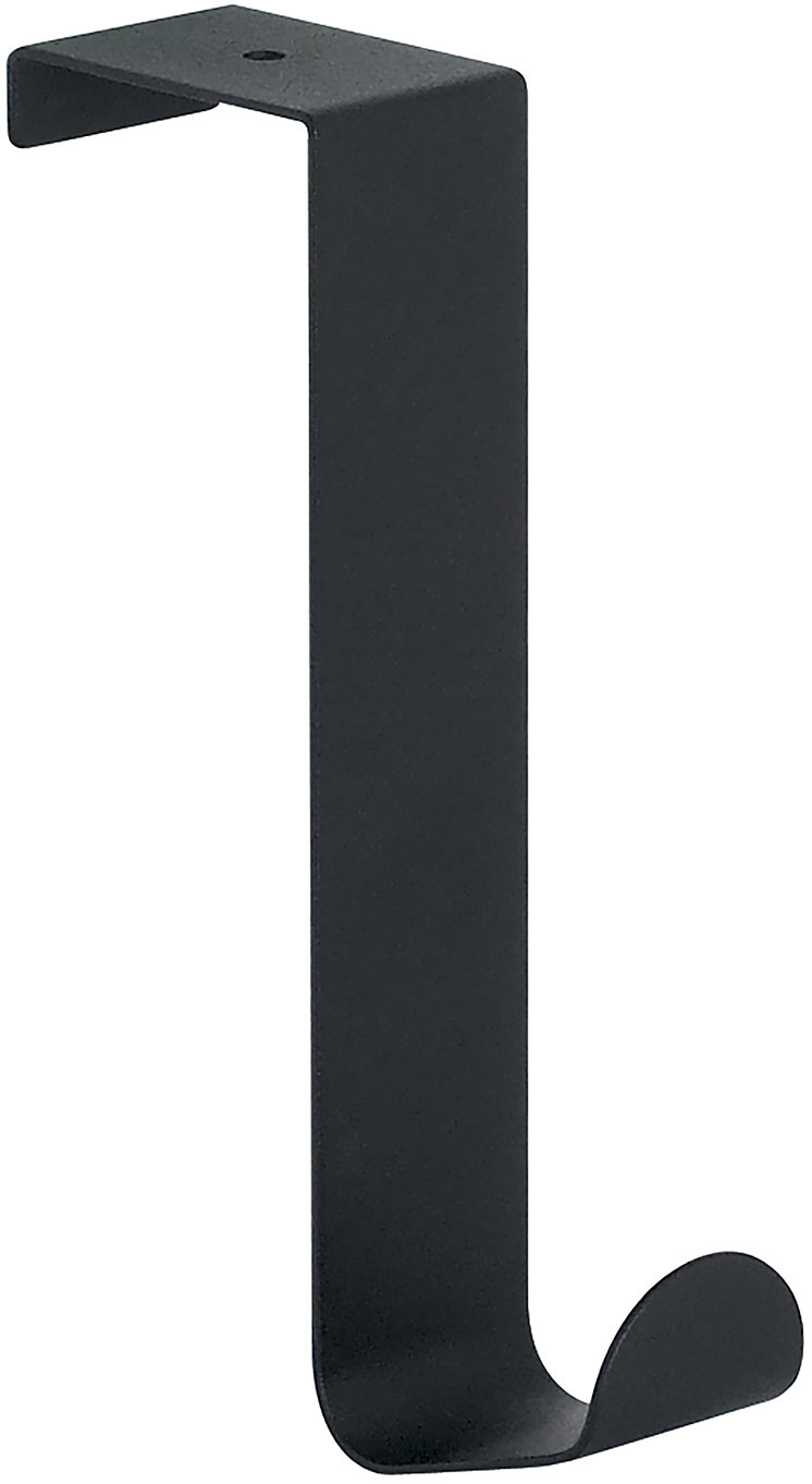 Spirella závesný háčik na dvere LIFT, čierny, oceľ, 41 mm
