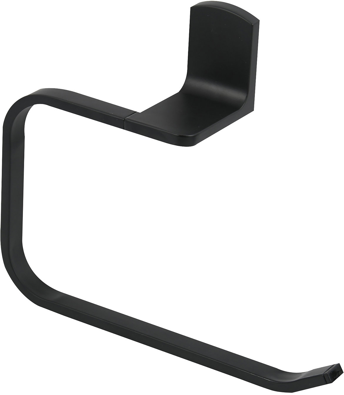 Spirella nástenný držiak na uteráky TAKU, matný čierny, oceľ, 22 cm