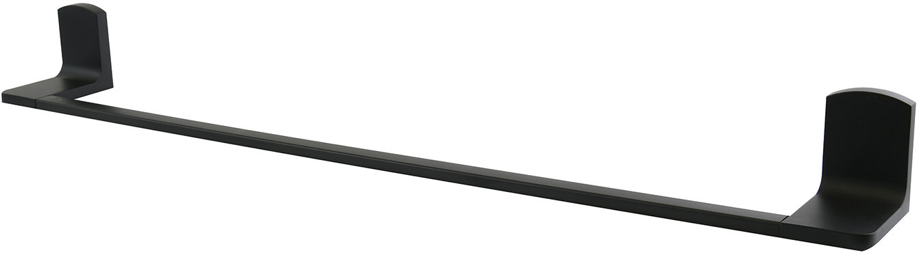 Spirella nástenný držiak na uteráky TAKU, matná čierna, oceľ, 60 cm
