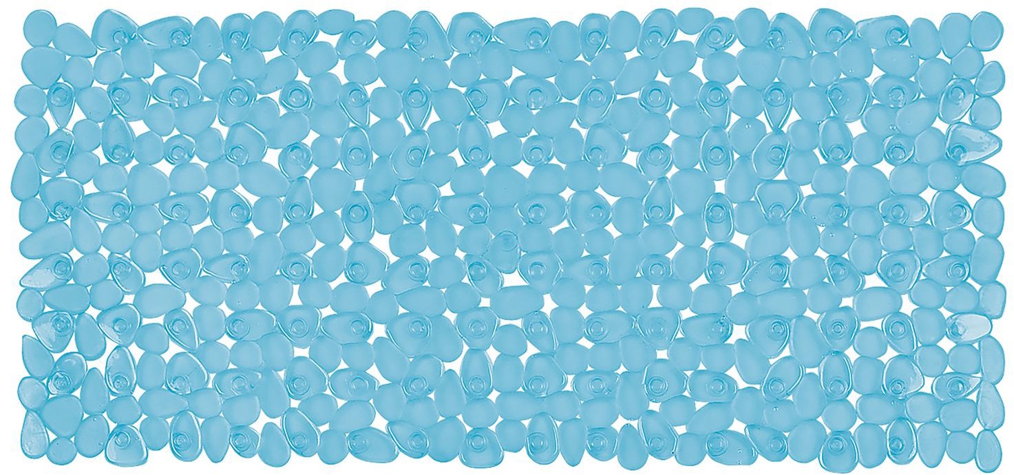 Spirella protišmyková podložka do vane Riverstone, modrá, 75 × 36 cm