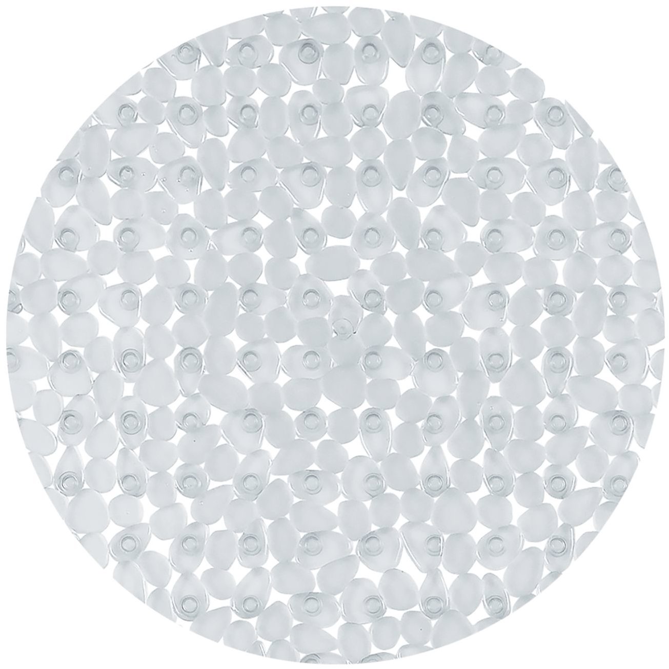 Spirella protišmyková okrúhla podložka do sprchy Riverstone, priehľadná, 57 cm