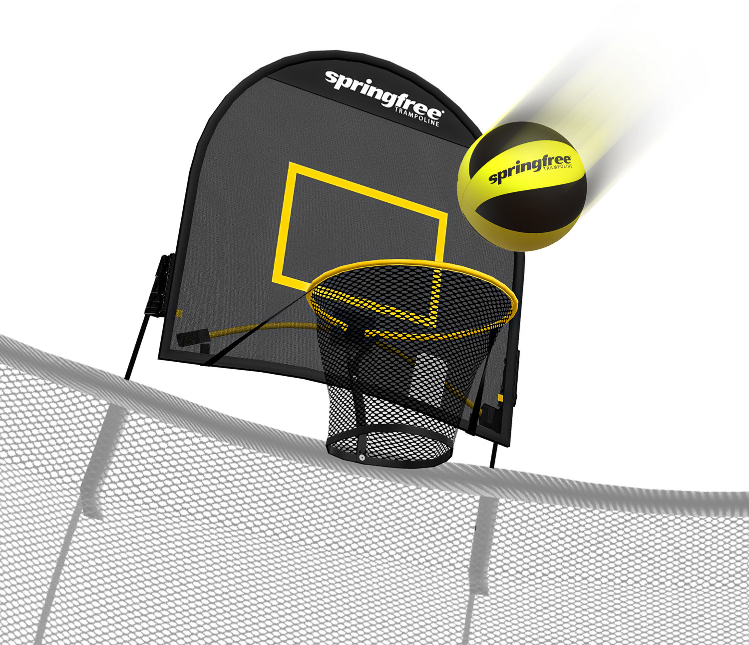 Springfree Trampoline® FlexrHoop Basketbalový kôš na trampolínu s loptou a pumpičkou