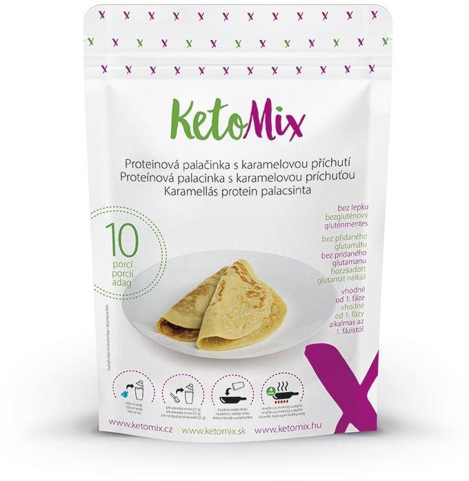 KETOMIX Proteínová palacinka s karamelovou príchuťou 250 g 10 porcií)