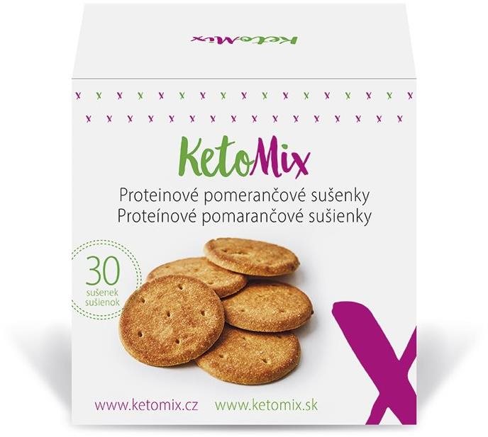 KETOMIX Proteínové pomarančové sušienky (30 sušienok)