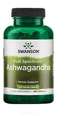 Swanson Ashwagandha 450 mg, 100 kapsúl