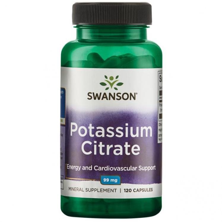 Swanson Potassium Citrate (draslík), 99 mg, 120 kapsúl