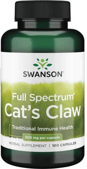 Swanson Cat's claw (Mačací pazúr) 500 mg, 100 kapsúl