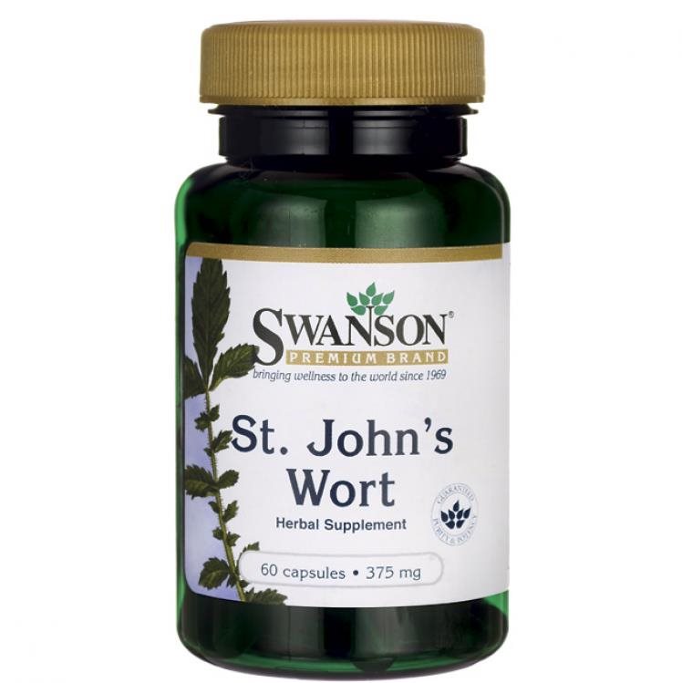 Swanson St. John's Wort (Ľubovník bodkovaný), 375 mg, 60 kapsúl