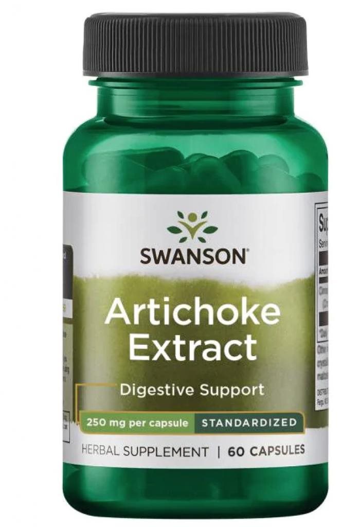 Swanson Artichoke (Extrakt z artičoky), 250 mg, 60 kapsúl