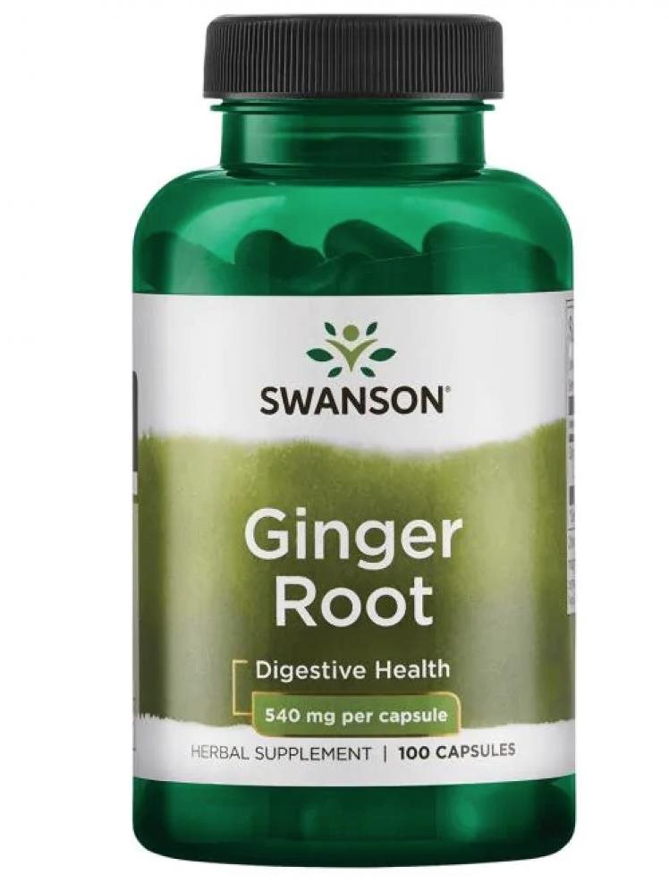 Swanson Ginger Root (koreň zázvoru), 540 mg, 100 kapsúl