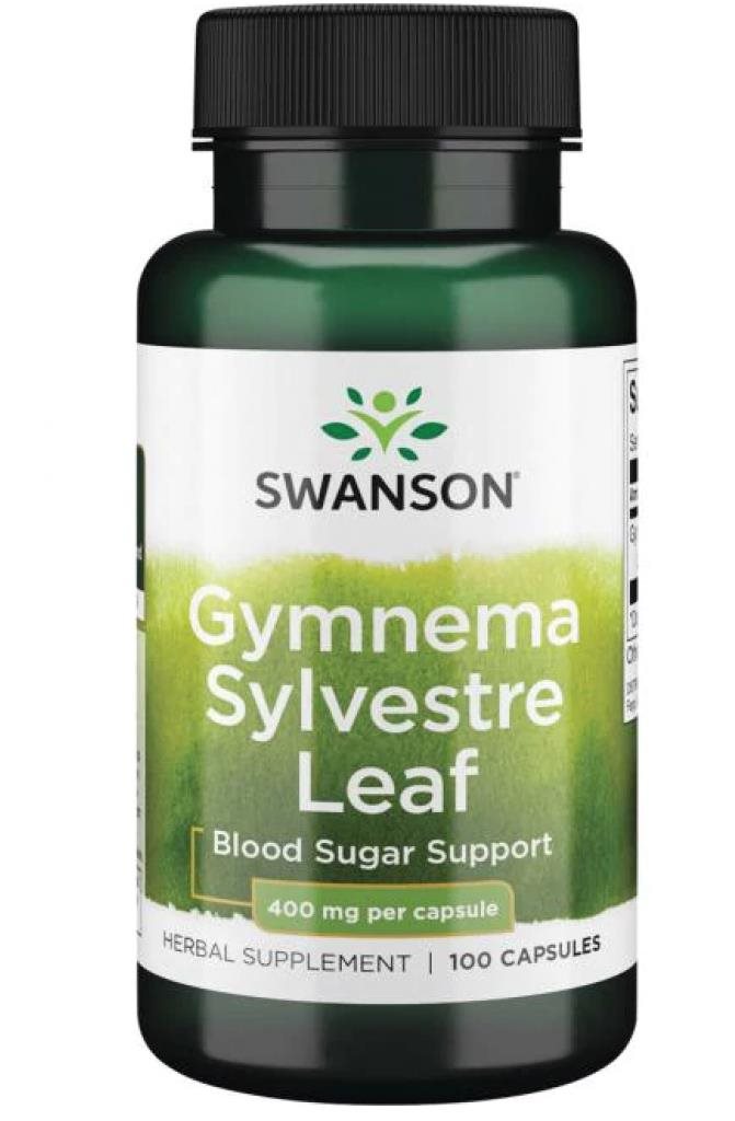 Swanson Gymnema Sylvestre Leaf (Gymnama lesná), 400 mg, 100 kapsúl