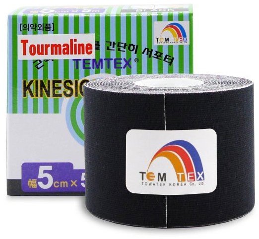 Temtex tape Tourmaline čierny 5 cm
