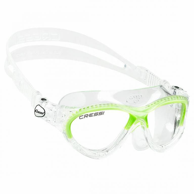 Cressi MINI COBRA, detské, 7 – 15 rokov číre sklá, lime