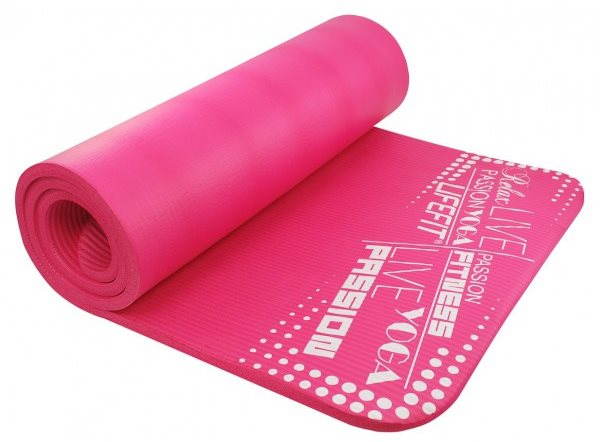 LifeFit Yoga Mat Exkluziv svetlo ružová